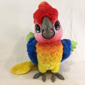 FurReal Rock-A-Too The Show Bird Interactive Plush Fur Real Parrot Rainbow Talk